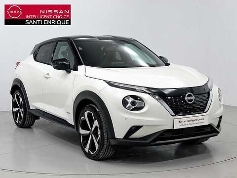 Nissan Juke 1.6 HYBRID HEV 143 TEKNA AUTO 5P Lunar White + Midnight Black Metalizado